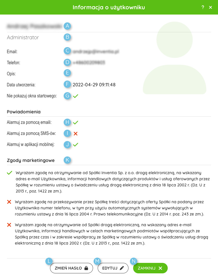 Profil użytkownika