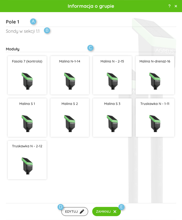Szczegóły grupy modułów