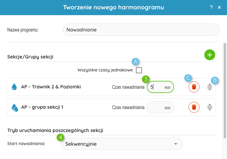 Tworzenie harmonogramu 2