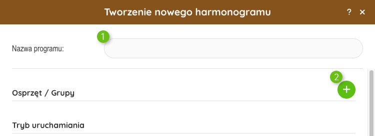 Tworzenie harmonogramu 1