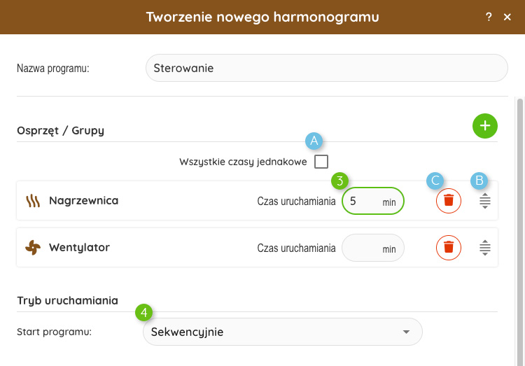 Tworzenie harmonogramu 2