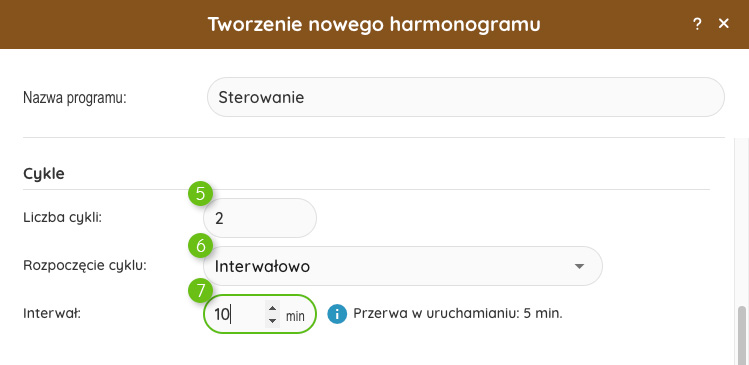 Tworzenie harmonogramu 3