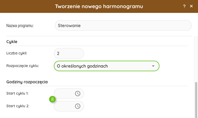 Tworzenie harmonogramu 4